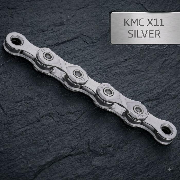 Ready Rantai Sepeda Kmc X11 11 Speed 114 Link + Kunci Rantai Baru
