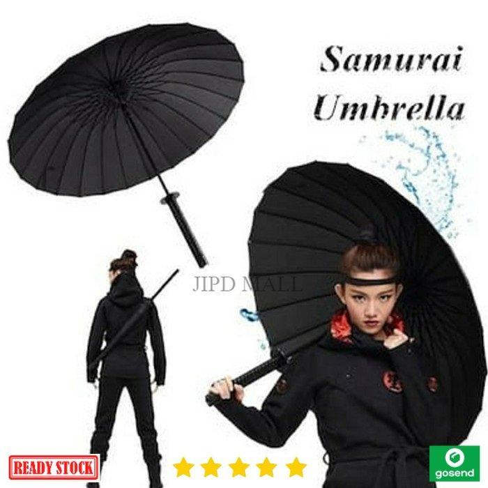 Payung Payung Samurai Jepang Unik Samurai Umbrella Katana Kuat Berkualitas