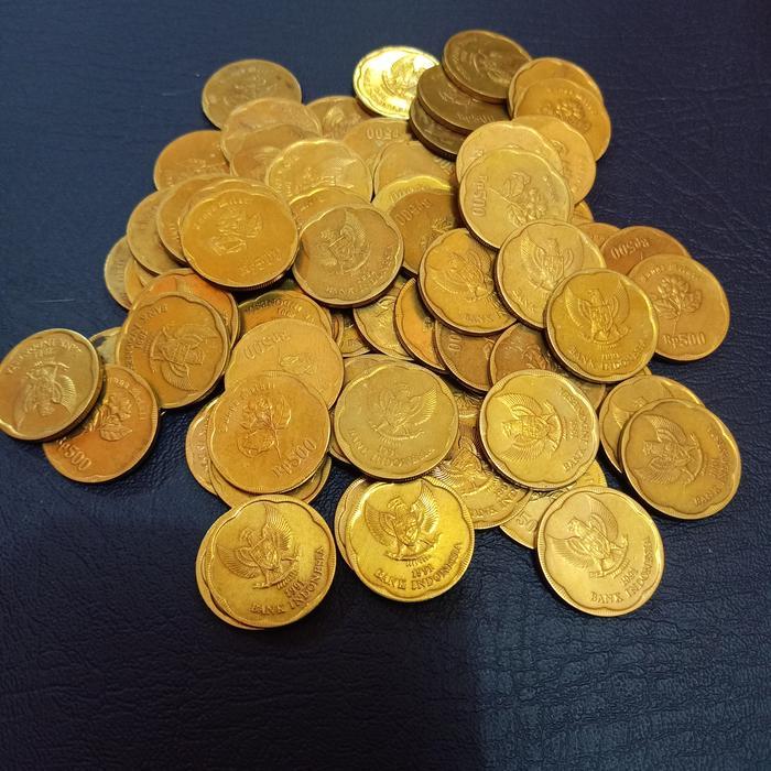 Koin Kuno 500 Rupiah Melati 1991 Kondisi Bagus Unik