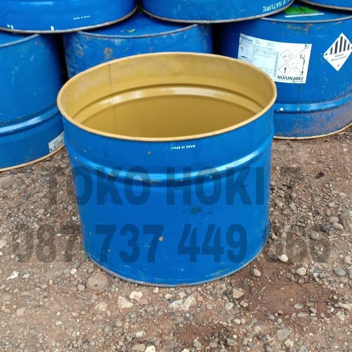 Tempat Sampah Besi/Drum Pembakaran/Pot Besi/Drum Belah 100 Liter