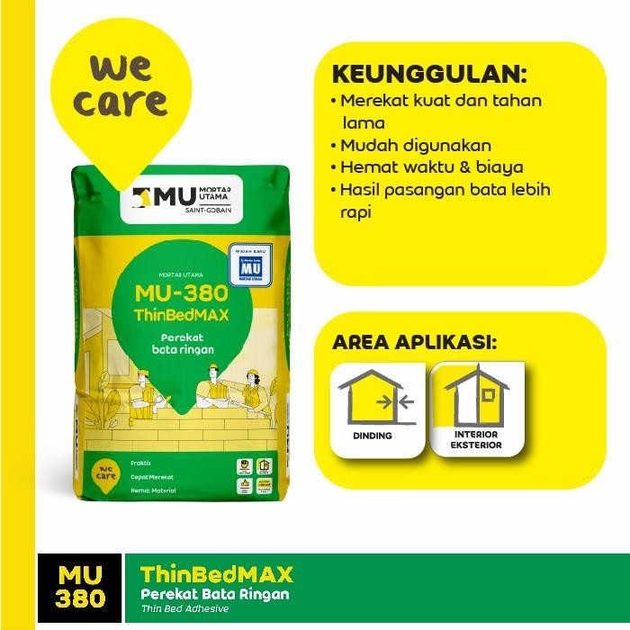 Semen MU 380 Eceran 1 kg / Semen Perekat Bata Ringan