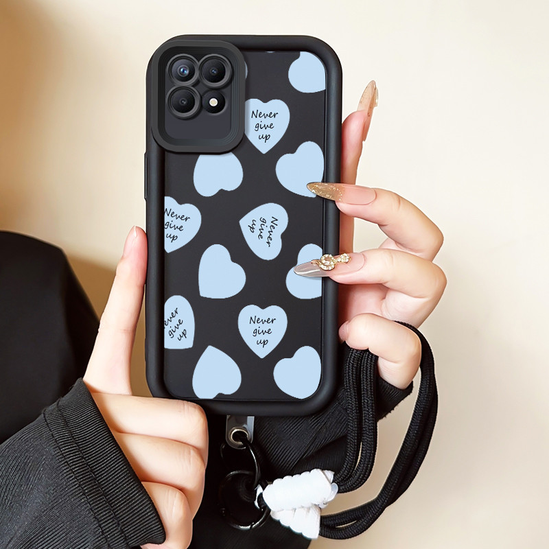 Casing Hp untuk Realme 8I Narzo 50 4G Hp Case Casing lunak tali Kasing HP Kesing pelindung genggam S