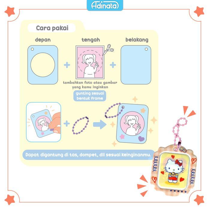 Hello Kitty Frame Stickers 2505-6150 / Stiker - Adinata