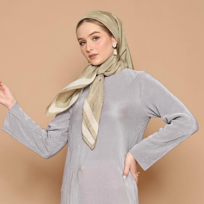 SALE KHANAAN + MONOGRAM SCARF + SAGE