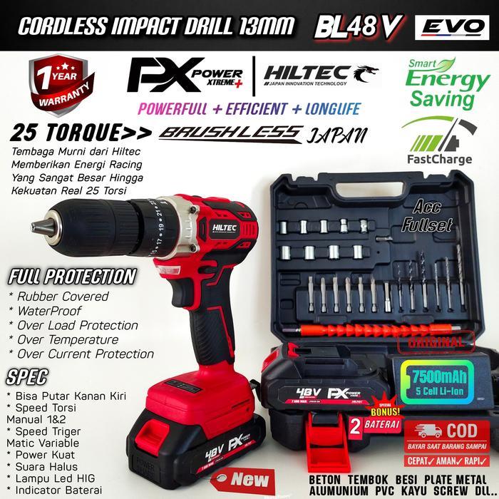 Mesin Bor Cordless 36V Uchiha Bor Baterai Beton