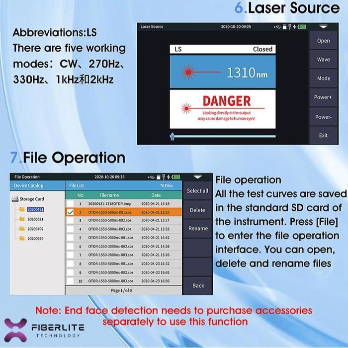 BARU OTDR Smart Mini / OTDR Fiber Optic AUA-800 COMPTYCO /OTDR Mini Touchscreen