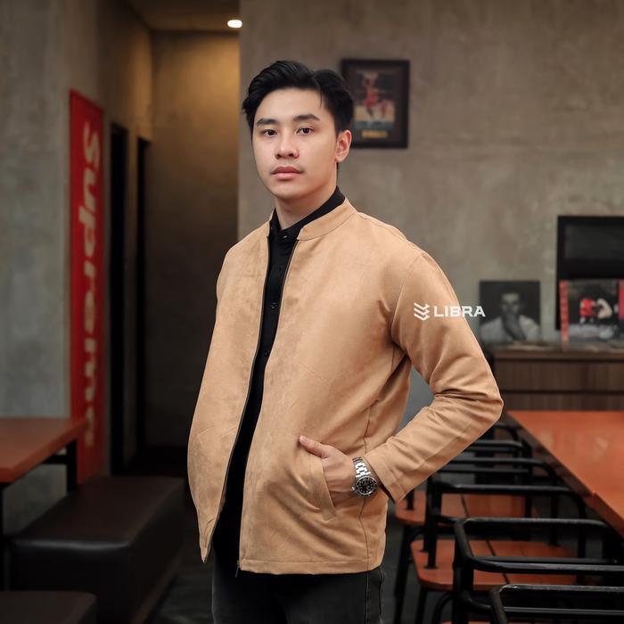 Delibra Jaket Suede Nato Cream