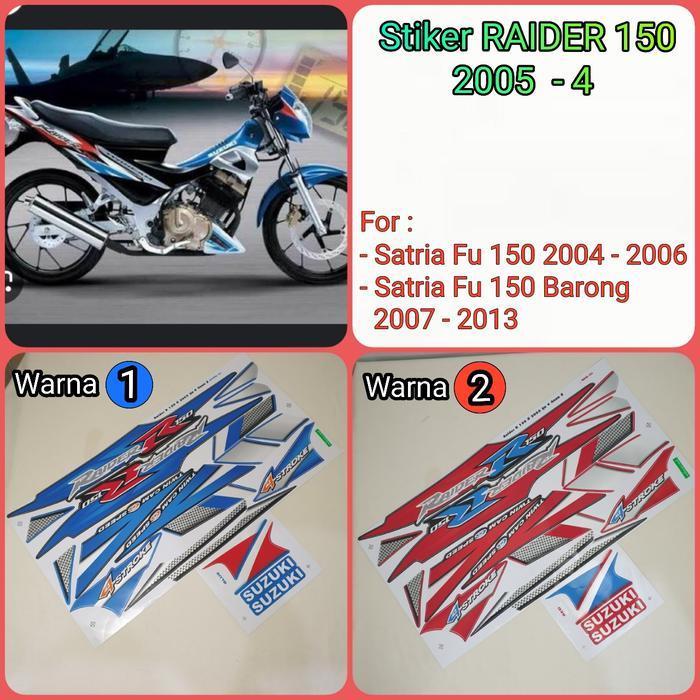 Sticker / Stripping Raider/Satria 150 2005-4 Thailand