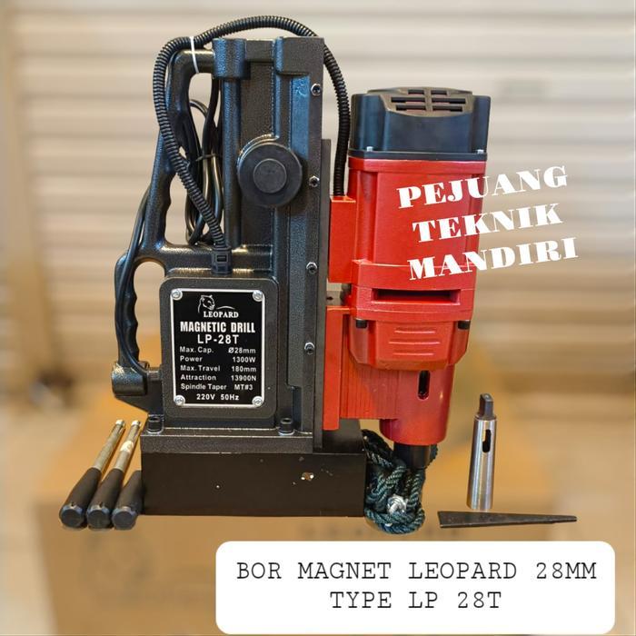 Mesin Bor Magnet 28Mm Leopard / Magnetic Drill Leopard 28Mm Bor Magnet