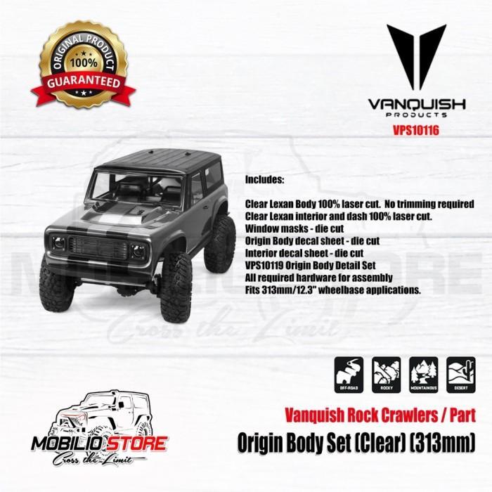 Vanquish Products Origin Clear Body Set Wb 313Mm For Rc Crawler Cars
