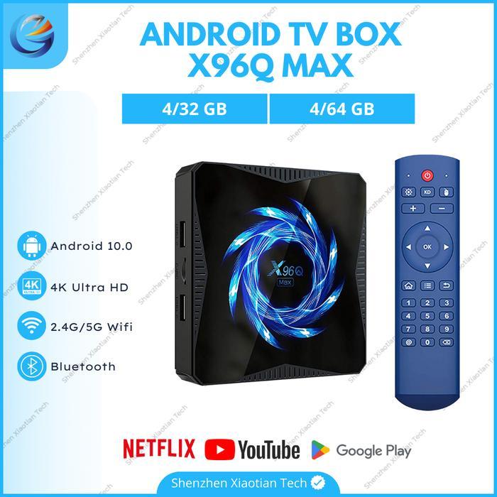 Android Tv Box X96Q MAX 4GB/64GB os 10 Miracast Airplay