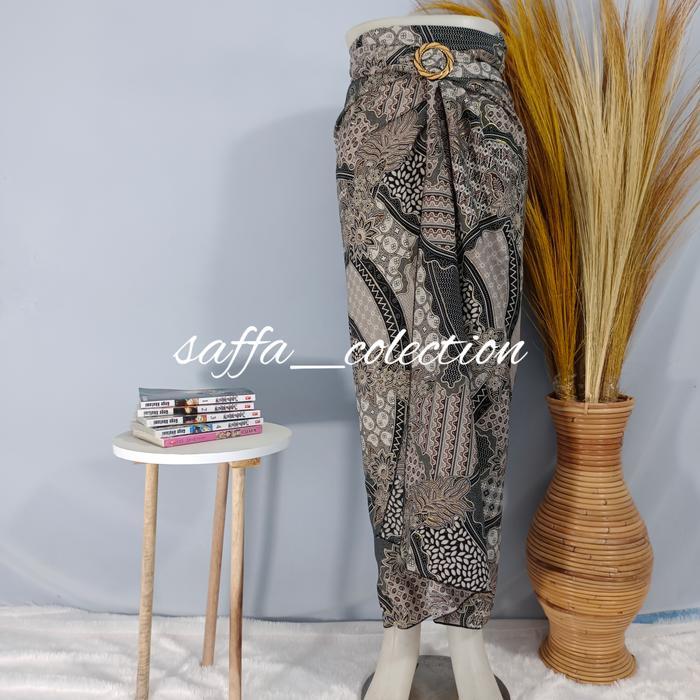 eyys- Batik Lengan Panjang Dan Rok Lilit Couple/Rok Lilit Batik Kemeja