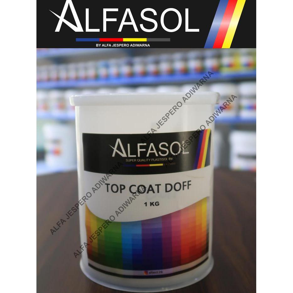 Alfasol Top Coat Doff 1 Kg, tinta sablon plastisol