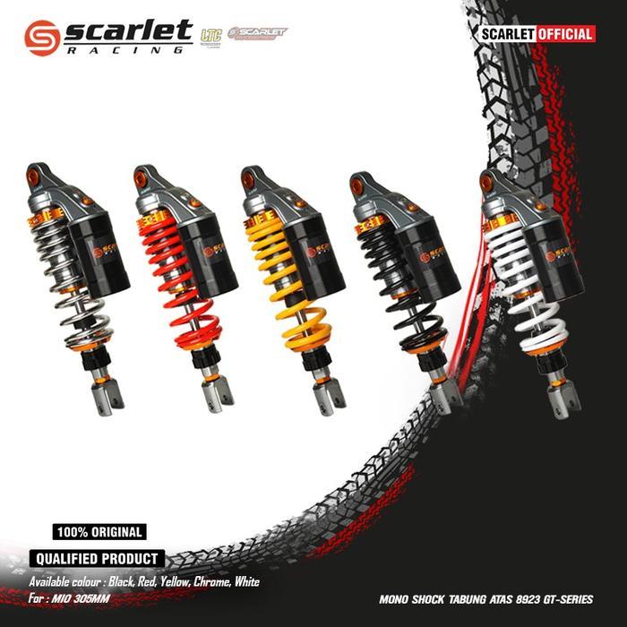 Scarlet Racing - Mono Shock Shockbreaker Tabung Atas 8923 Gt Series Motor Mio & Vario