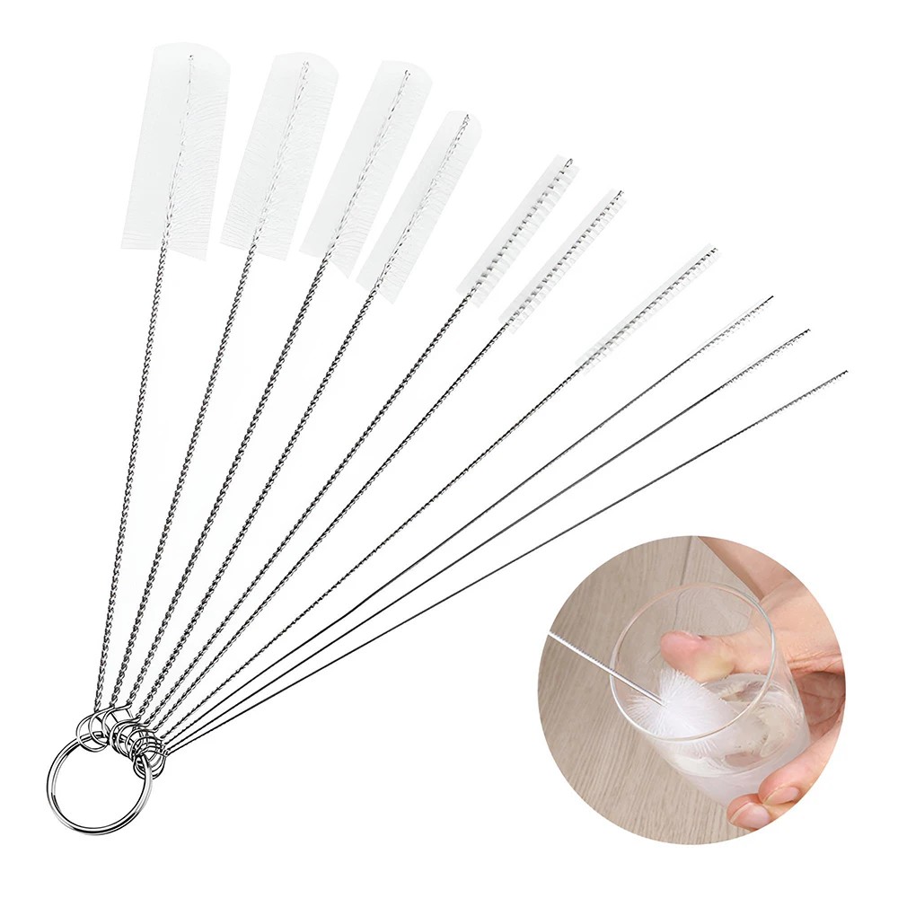 10PCS/Set Metal Cleaning Brush for Glass Tube Pipe Hookah Smoking Cachimba Pipas Fumar Feeding