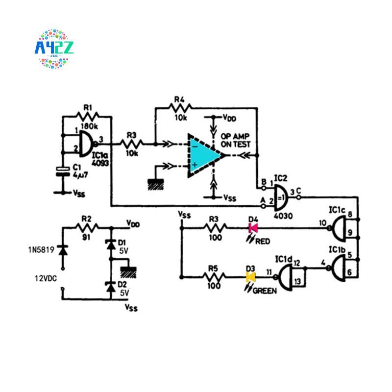A42Z-Operational Single/Dual Amplifier OP AMP Tester Single/Dual Op Amp Test Board For Single Dual