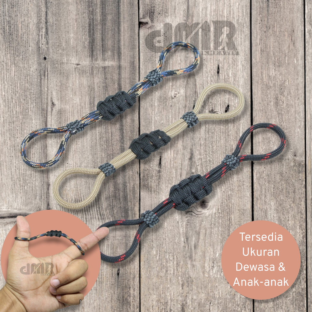 Finger Bow Sling Busur Panah Dewasa Anak adjustable Premium Paracord Panahan Set Horsebow Busur Stan