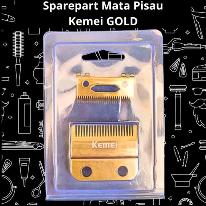 Loveeye- Mata Pisau Kemei Sparepart Kemei Pisau Cukur Gold Original 1986 1987 1997