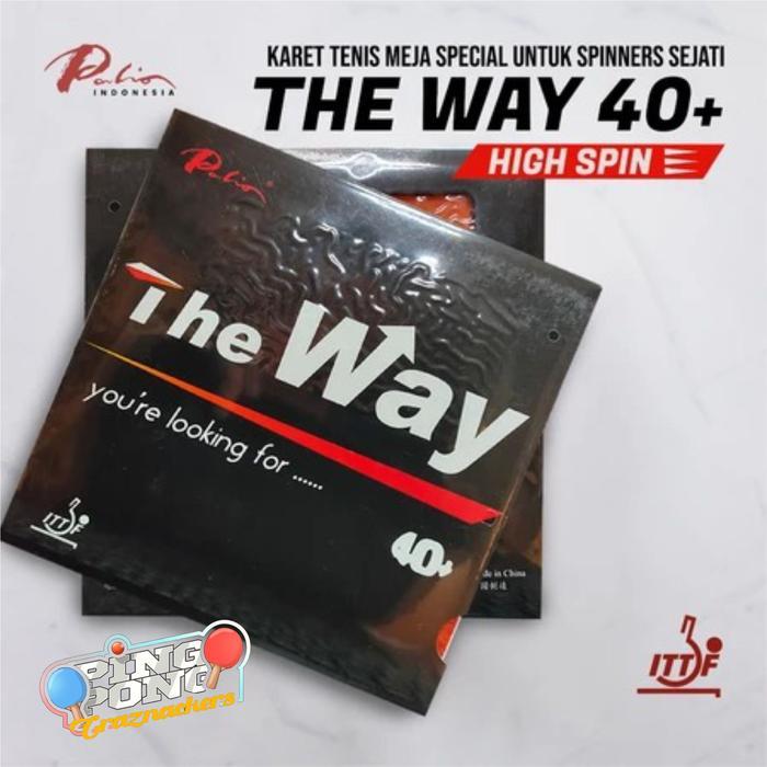 Karet Bat Tenis Meja Pingpong Palio The Way 40+