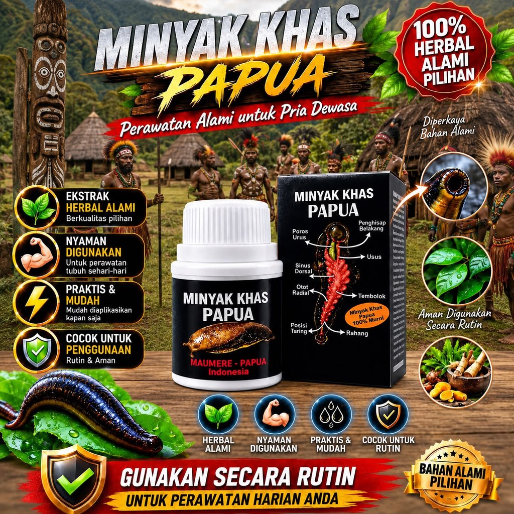Minyak Herbal Tradisional Papua Lintah Hitam