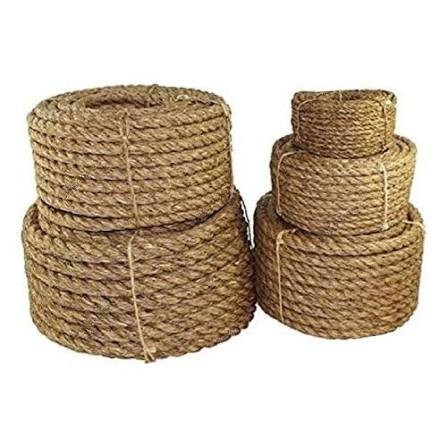 Tali Tambang 16mm Dadung Goni Manila Tampar Kapal Besar Tarik Ikat Kuat Coklat Per Roll 100 Meter TA