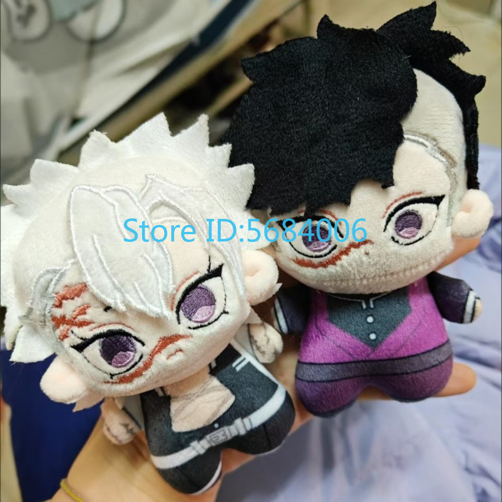 10cm Cartoon Demon Slayer Kimetsu no Yaiba Shinazugawa Sanemi Genya Plush Doll Mini Pendant Cosplay