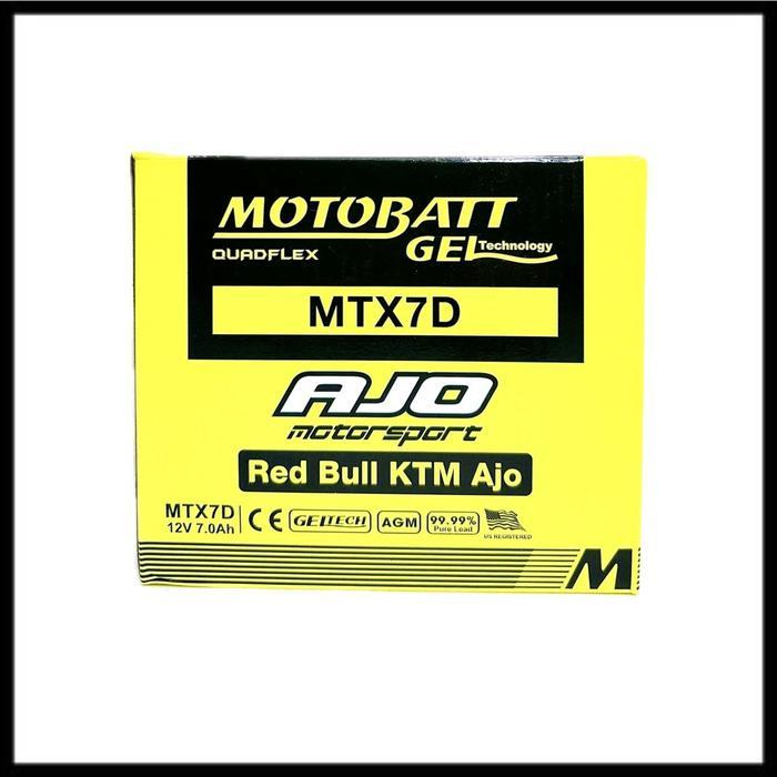 TERMURAH TERLARIS TERBARU AKI MOTOR TOSSA JAGUAR MOTOBATT MTX7D AKI KERING / AKI GEL HAPPY SHOPPING