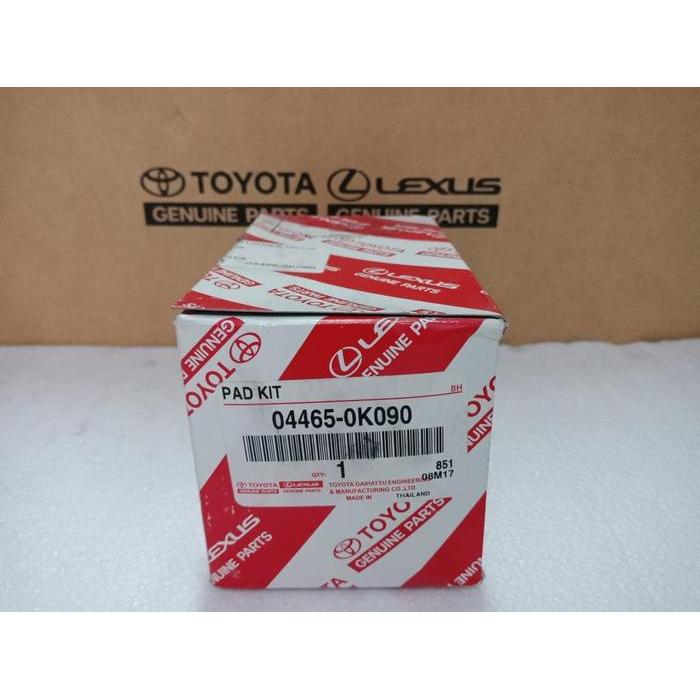 Brake Pad Kampas Rem Depan Fortuner Original 04465-0K090
