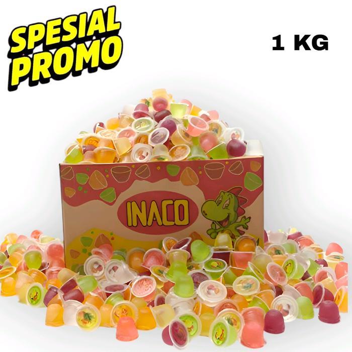 Inaco Jelly Curah Kemasan 1 Kg Food Makanan Jeli Puding Manis