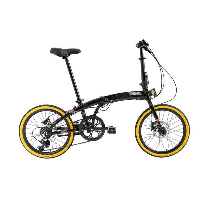 SEPEDA LIPAT ELEMENT ECOSMO 7 Speed 20 inch Shimano Alloy Hydraulic - Hitam