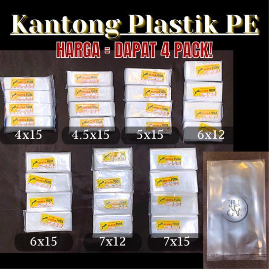 Kantong Plastik PE - 400 gram. Plastik es, plastik es lilin, plastik es potong, plastik saus,