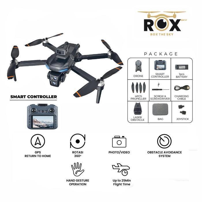 Rox X9 Lite Sc Gps Drone With Obstacle Avoidance / Rox X9 Series Mini Sx / Rox X9 Mini Sc Combo With