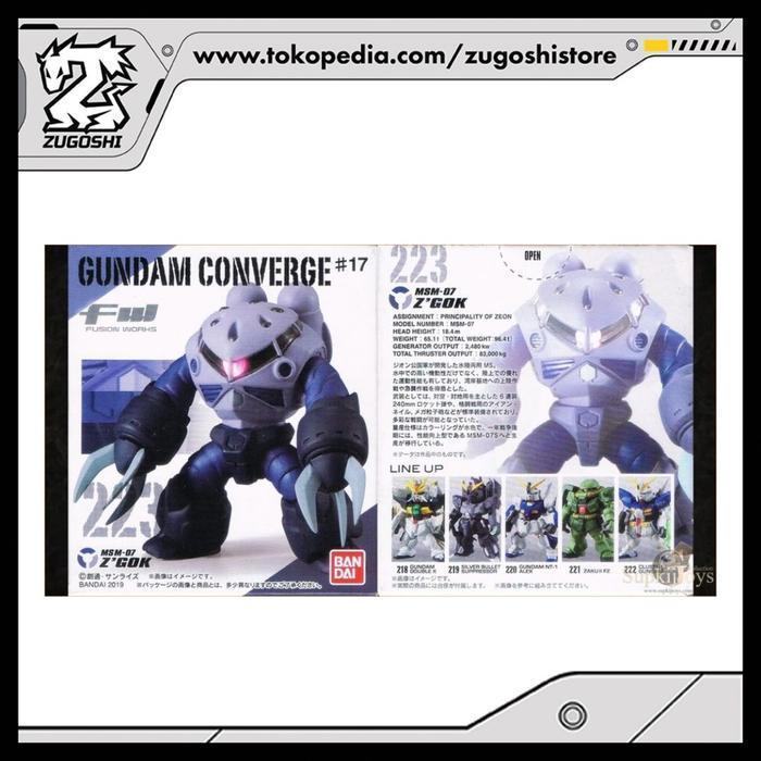 HOT SALE FW GUNDAM CONVERGE #17 223 ZGOK ZGOK TERMURAH