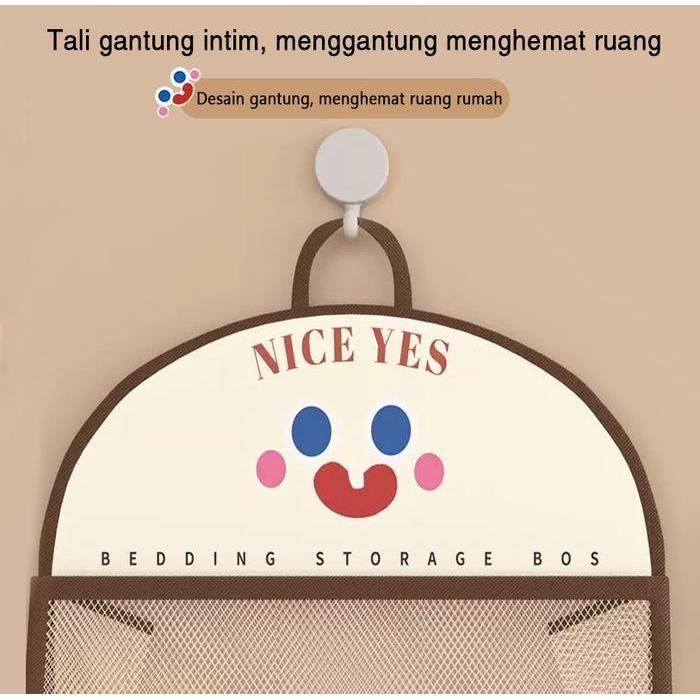 Diskon Tas Jaring Gantung Serbaguna Keranjang Penyimpanan Transparan Tempat Mainan, Kaus Kaki, Bra &