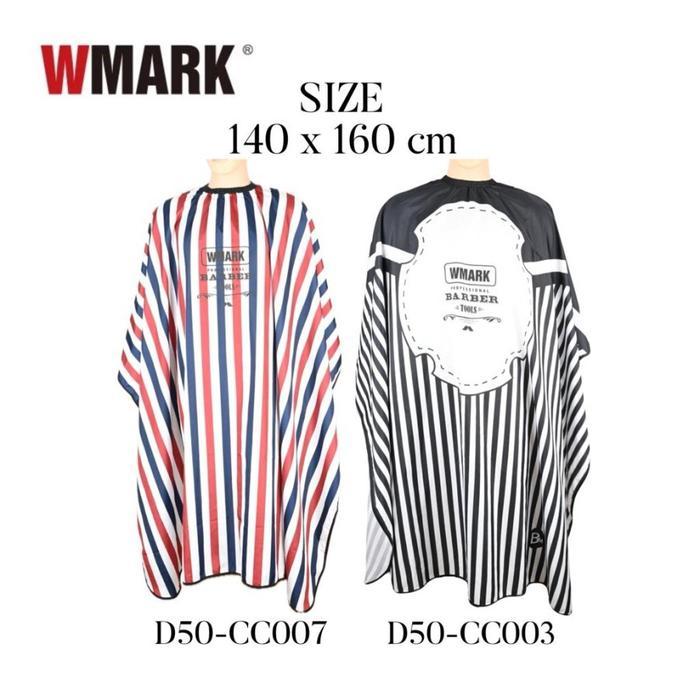 Kain Kep Kip Wmark Barbershop Hairdressing Cutting Cape 140 x 160 cm