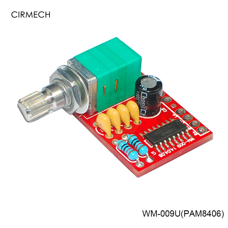 CIRMECH PAM8403 PAM8406 mini class D amplifier board with switch DIY kit