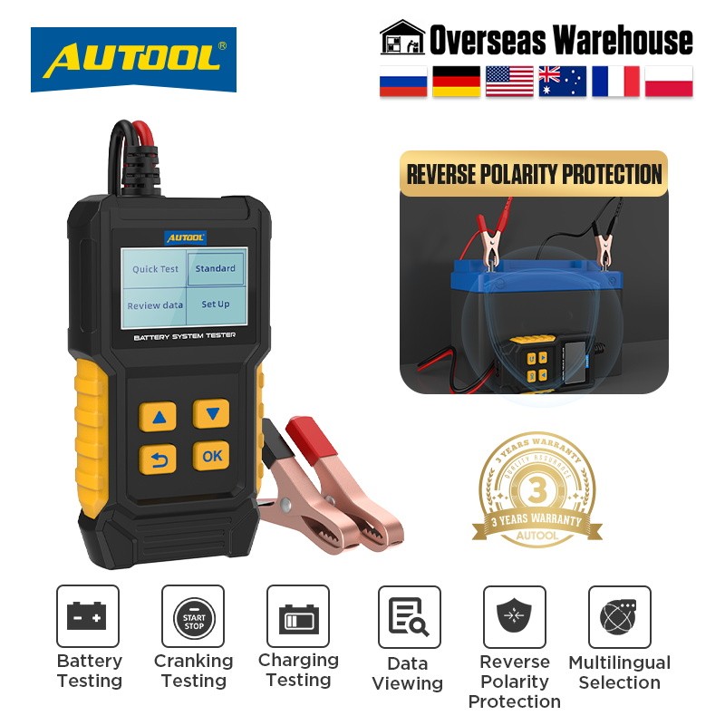 AUTOOL BT360 Car Battery Tester Battery Diagnostic Test Vehicle