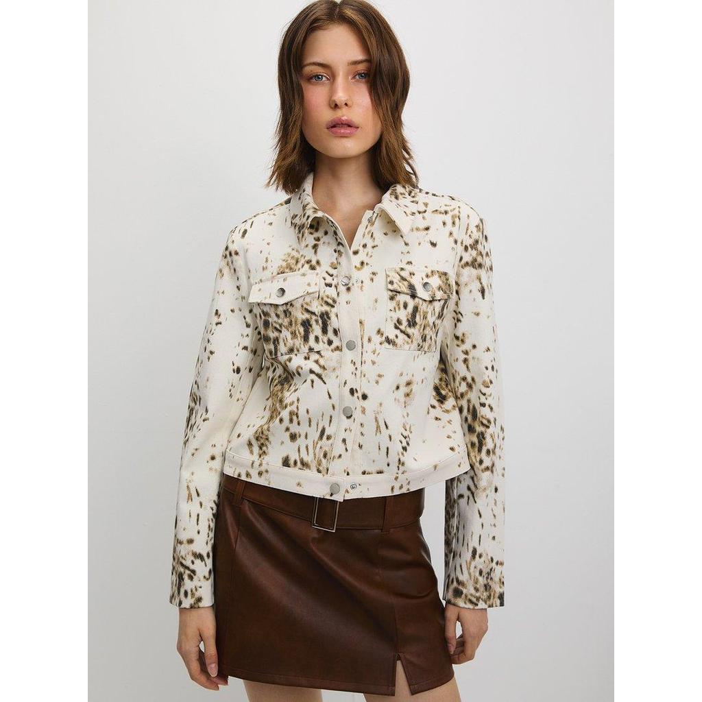 Pomelo - Jaket Wanita - Graphic Print Jacket - Print