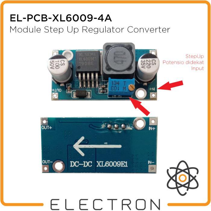 Promo El-Pcb-Xl6009-4A Module Regulator Power Supply Adjustable Step Up Dc