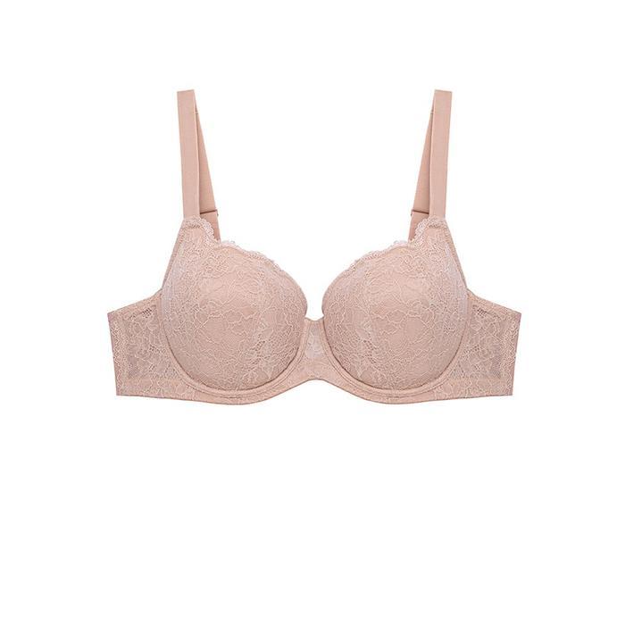 Bra Kawat untuk Ukuran Plus dengan Renda - Krem, 44E