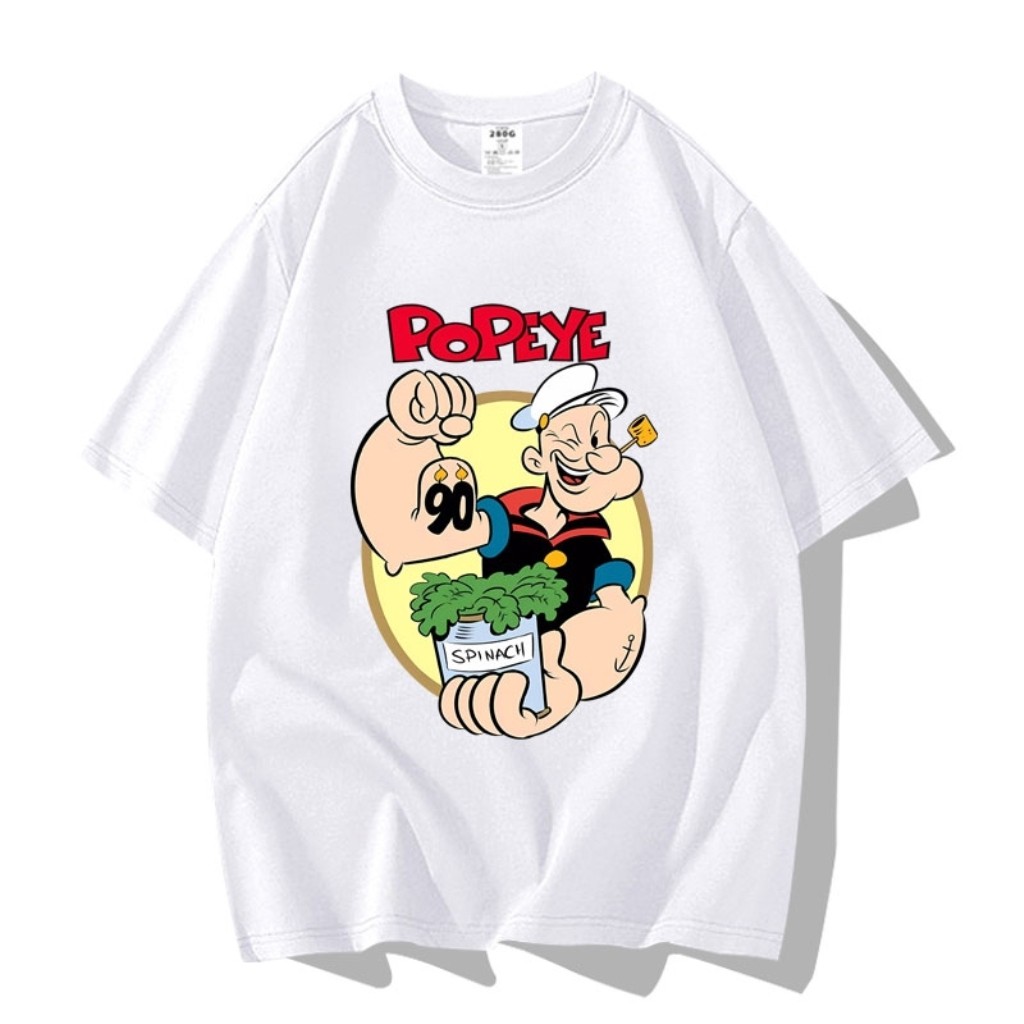 Kaos Basic Popeye Official Merchandise Oversize Eceran