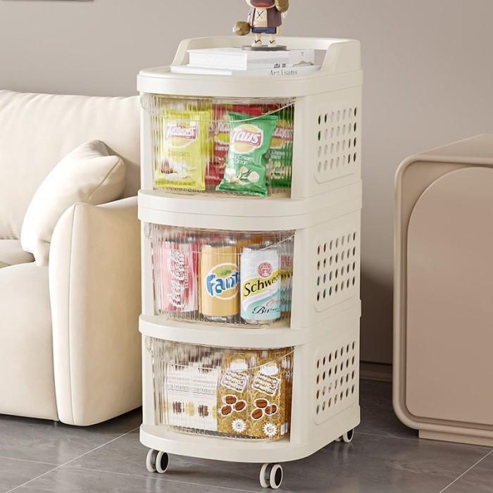Promo Dejavu Rak Troli Susun Serbaguna Kabinet Dapur Rak Dapur Tempat Penyimpanan Makanan Skincare