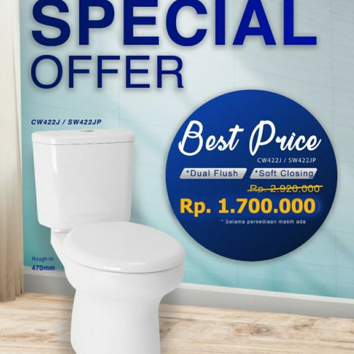PROMO closed TOTO CW 422/closed duduk TOTO Cw 422