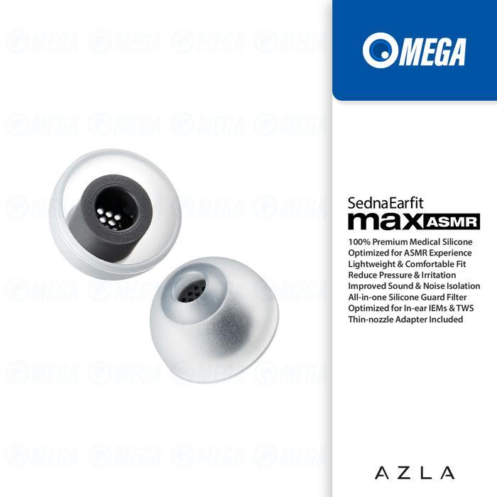 AZLA SednaEarfit MAX ASMR Medical Silicone Eartips for IEM & TWS