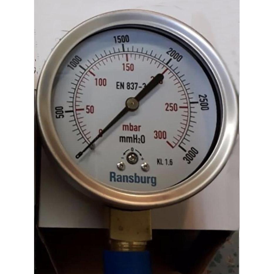 Pressure Gauge Rws 1990 Ransburg 4" / Manometer