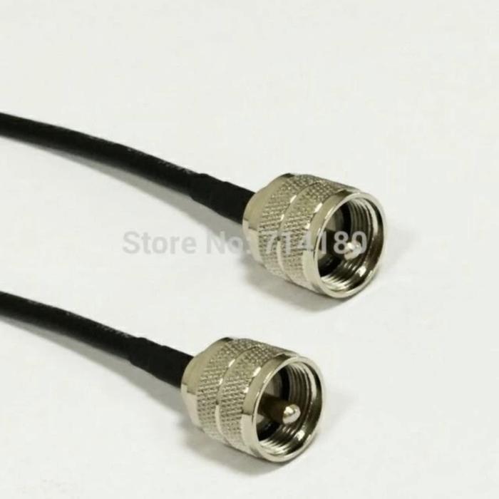 Ada Stok Kabel Jumper RG8 UHF Male ke UHF Male Panjang 2 Meter