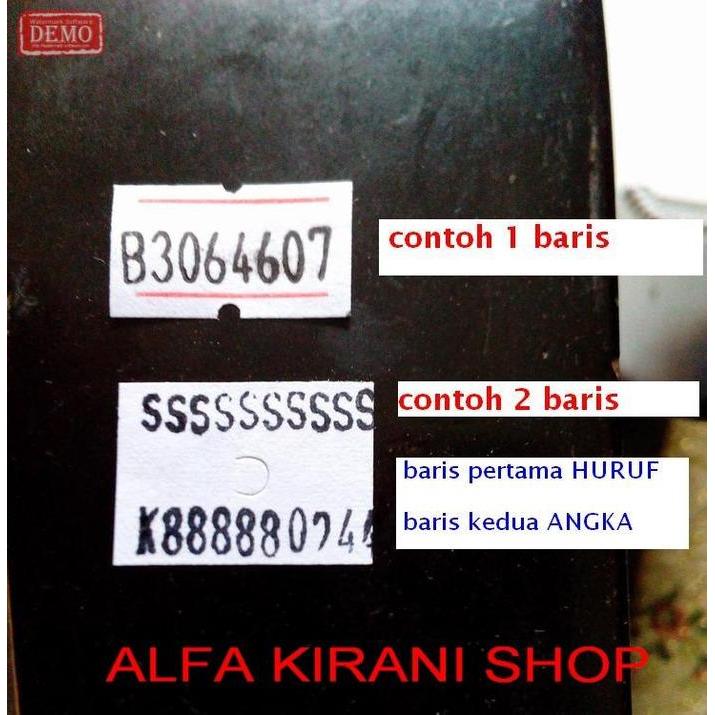 Paket Lengkap Alat Label Harga 2 Baris Huruf & Angka (Price Labeller)