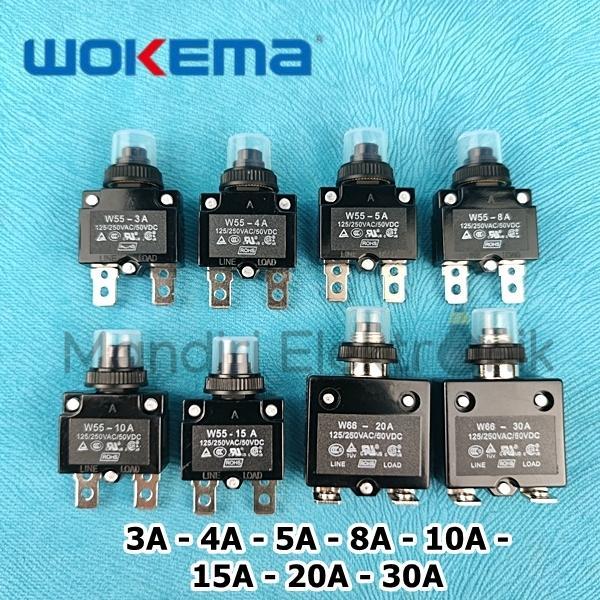 Overload Pompa Air Submersible Wokema Drakos 3A 4A 5A 8A 10A 15A 20A 30A W55 Series - Switch