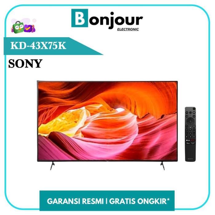 TV SONY BRAVIA 43 INCH KD-43X75K 4K ANDROID TV BRAVIA SONY 43X75K 43