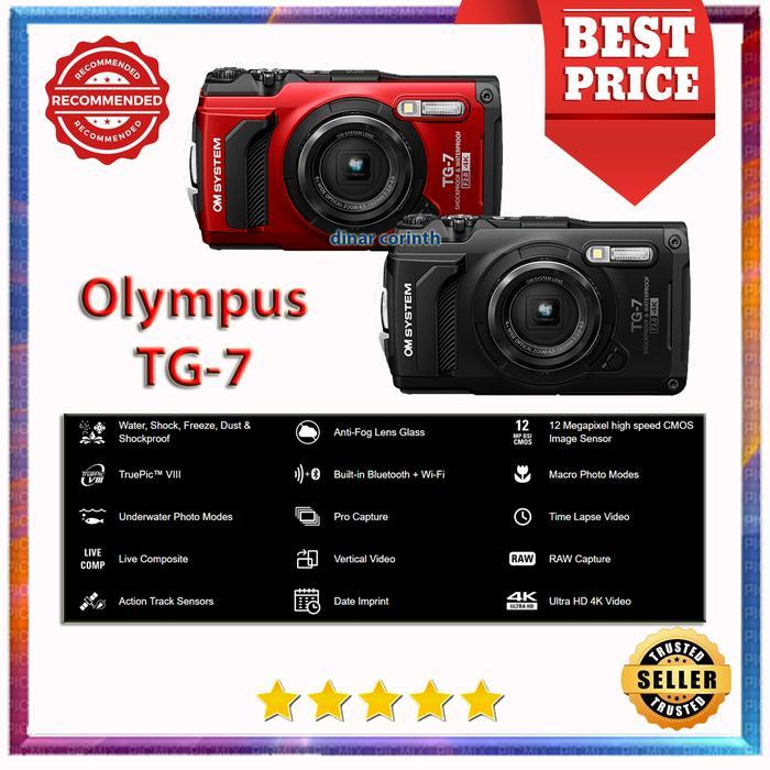 New Om System Tough Tg-7 Olympus Tg-7 Olympus Tg7 Penerus Tg6 Camera Lens Kamera Terbaru 